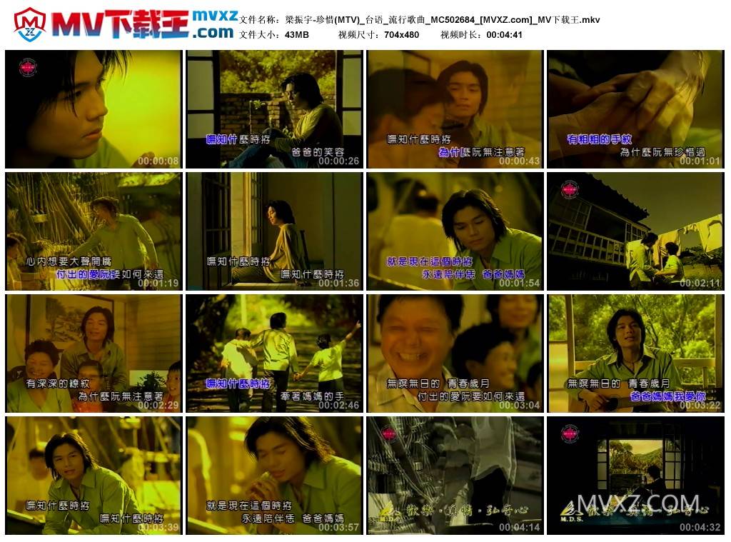 梁振宇-珍惜(MTV)_台语_流行歌曲_MC502684